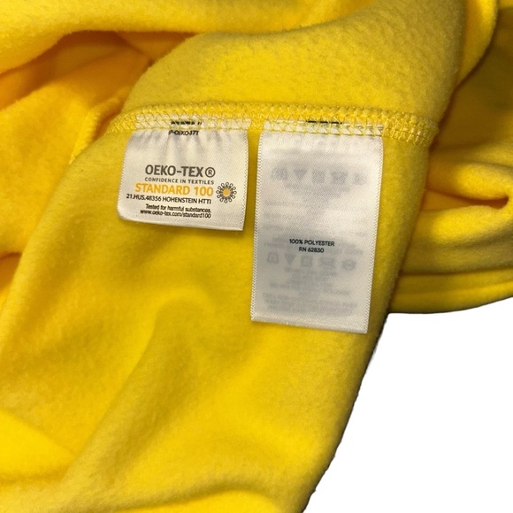 New Lands' End Women's Full-Zip Mid-Weight yellow Fleece Jacket 24W 26W 3X - Picture 5 of 5